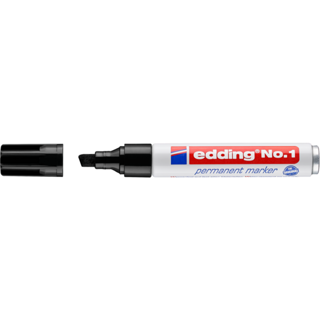 Permanent marker edding No.1 zwart