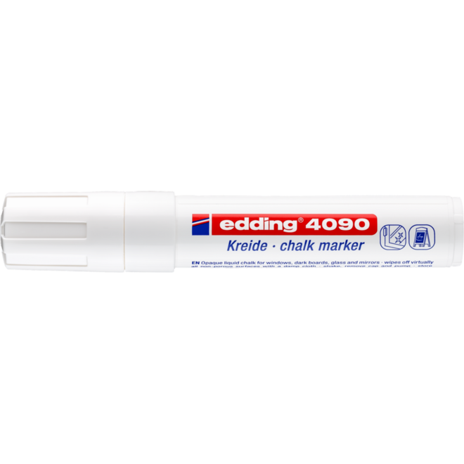 Krijtstift edding dik wit