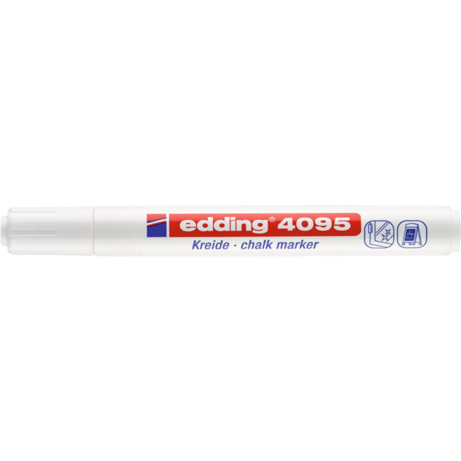Krijtstift edding dun wit