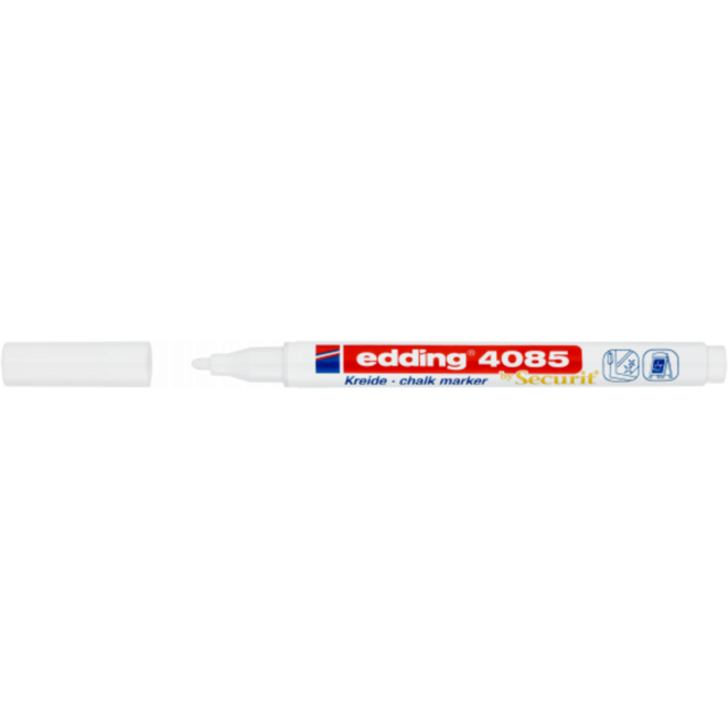 Krijtstift edding wit 1-2 mm, 2 stuks