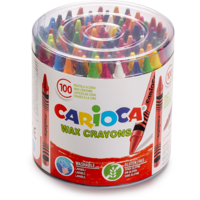 Waskrijtjes Carioca Wax assorti, 100 stuks