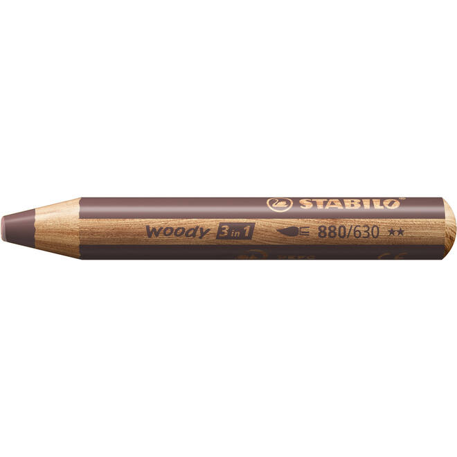 Waskrijt aquarel STABILO Woody 3-in-1 assorti classpack, 76 stuks incl. slijpers