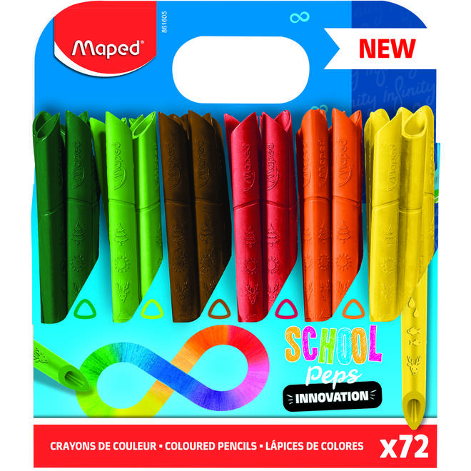 Kleurpotlood Maped Infinity assorti, 72 stuks