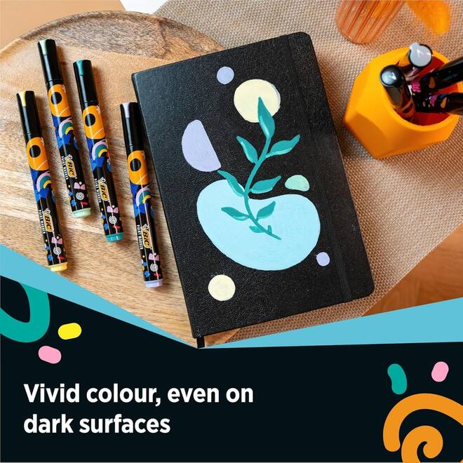 Acrylmarker BIC paint assorti, 12 stuks