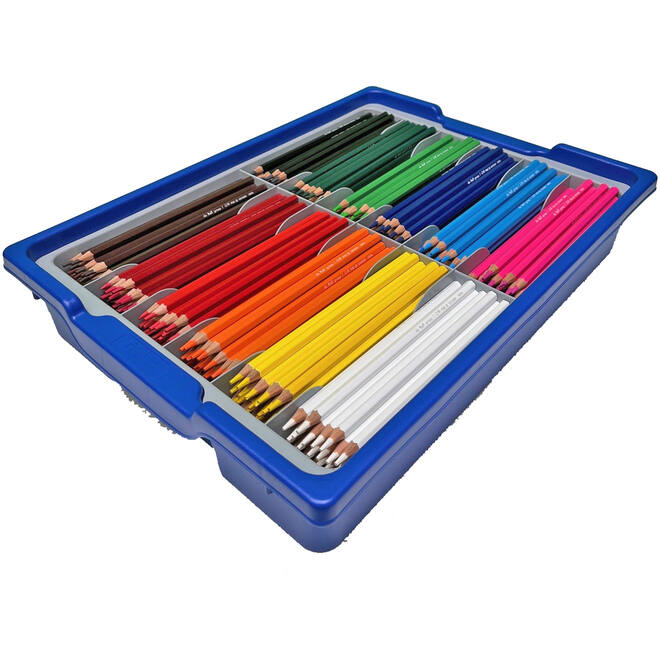 Kleurpotloden | de Rolf groep | zeskantig 7 mm assorti classpack, 288 stuks