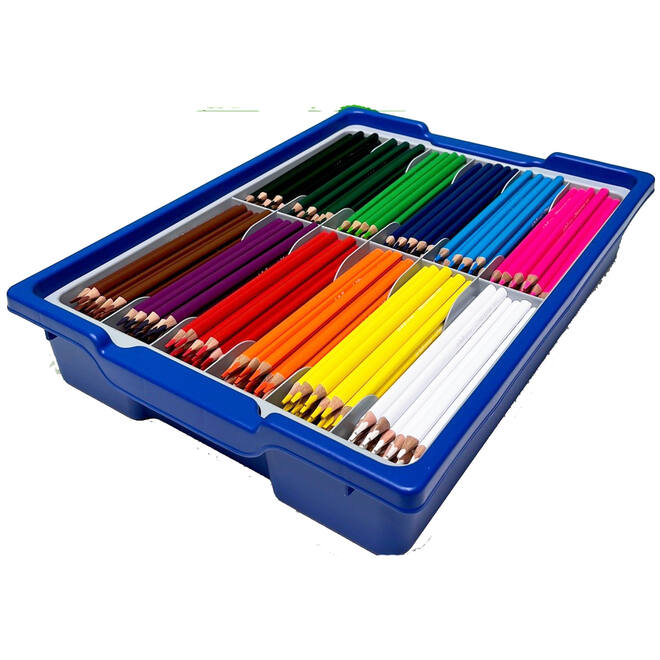 Kleurpotloden | de Rolf groep | driekantig 7,5 mm assorti classpack, 288 stuks