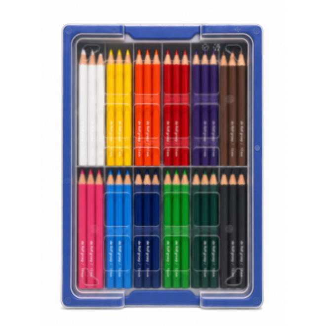 Kleurpotloden | de Rolf groep | knotsen 10 mm assorti classpack, 144 stuks