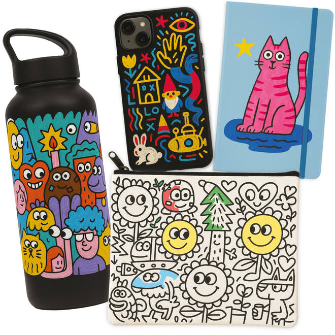 Acrylstiften Carioca  assorti maxi punt, 12 stuks