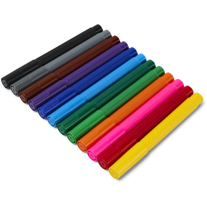 Viltstiften Jumbo | de Rolf groep | dik 4 mm assorti, 12 stuks