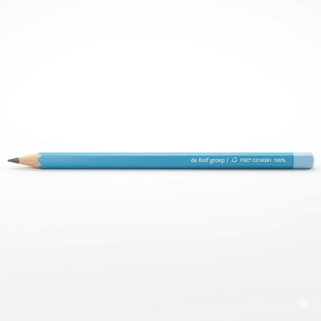 Schrijfpotloden | de Rolf groep | HB driekantig blauw, 72 stuks