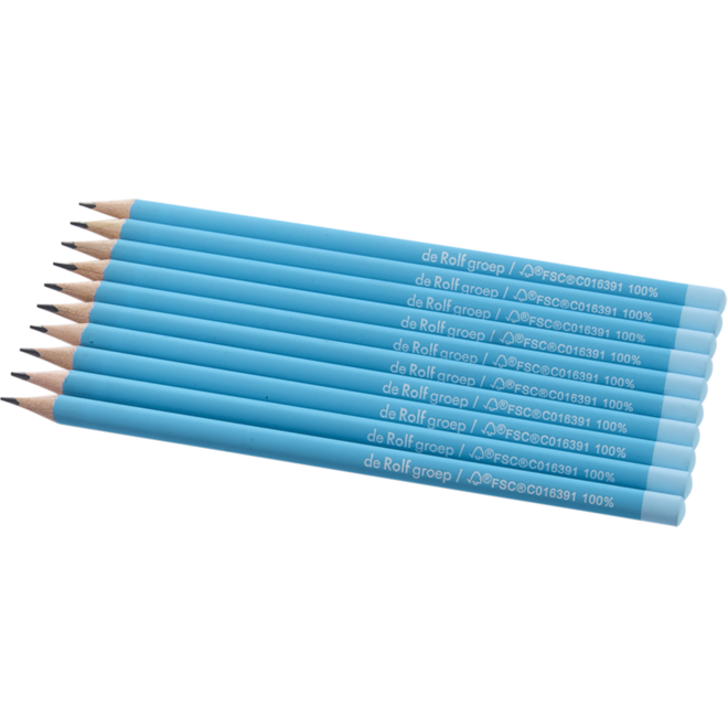 Schrijfpotloden | de Rolf groep | HB driekantig blauw, 72 stuks
