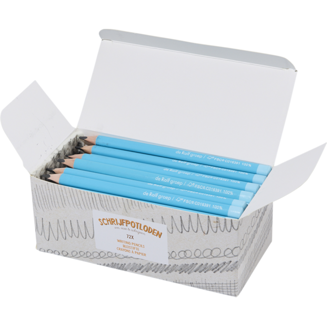 Schrijfpotloden Jumbo | de Rolf groep | HB driekantig blauw, 72 stuks