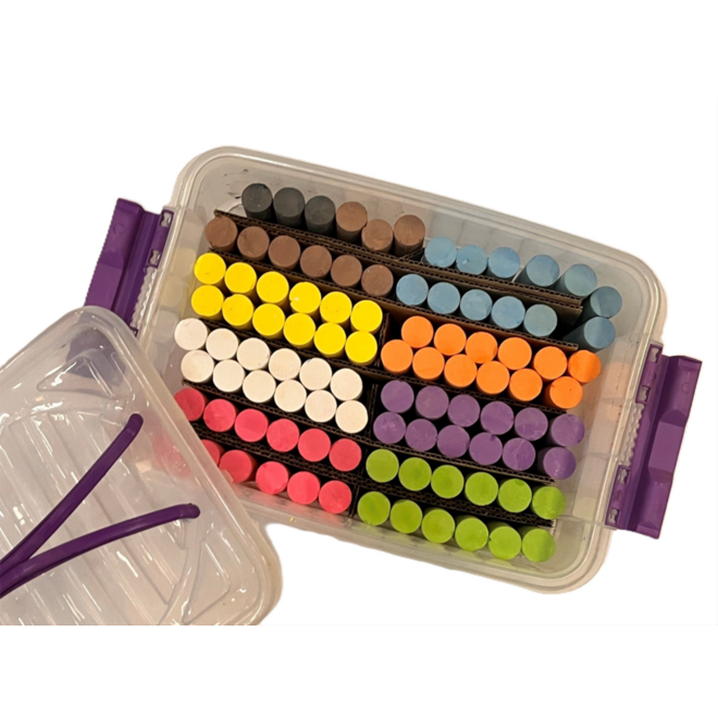 Stoepkrijt | de Rolf groep | Premium klassenpakket, 96 stuks