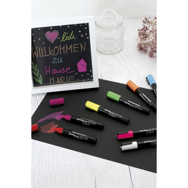Krijtstiften 1-2 mm assorti, 8 stuks