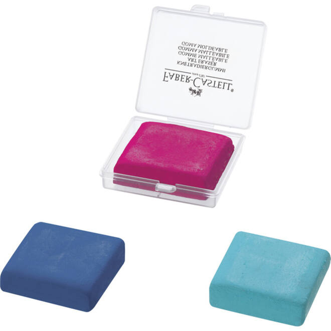 Kneedgum in bewaardoosje assorti, 18 stuks