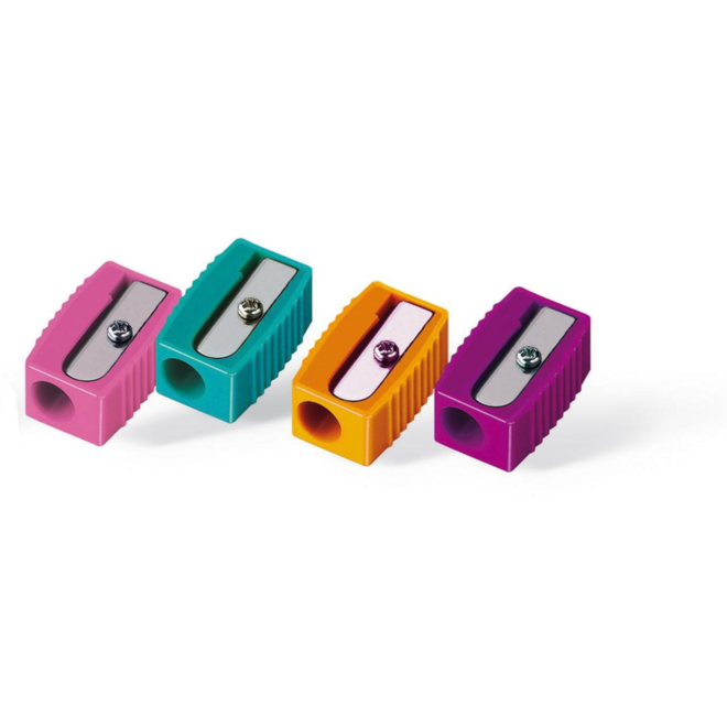 Puntenslijper enkel plastic assorti, 60 stuks