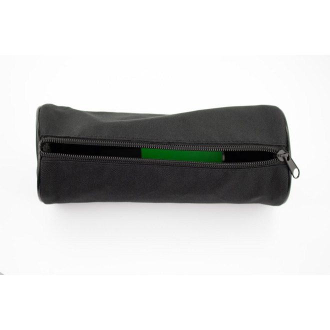Schooletui rond 21 x 11 cm, zwart