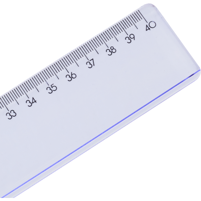 Liniaal plastic 40 cm