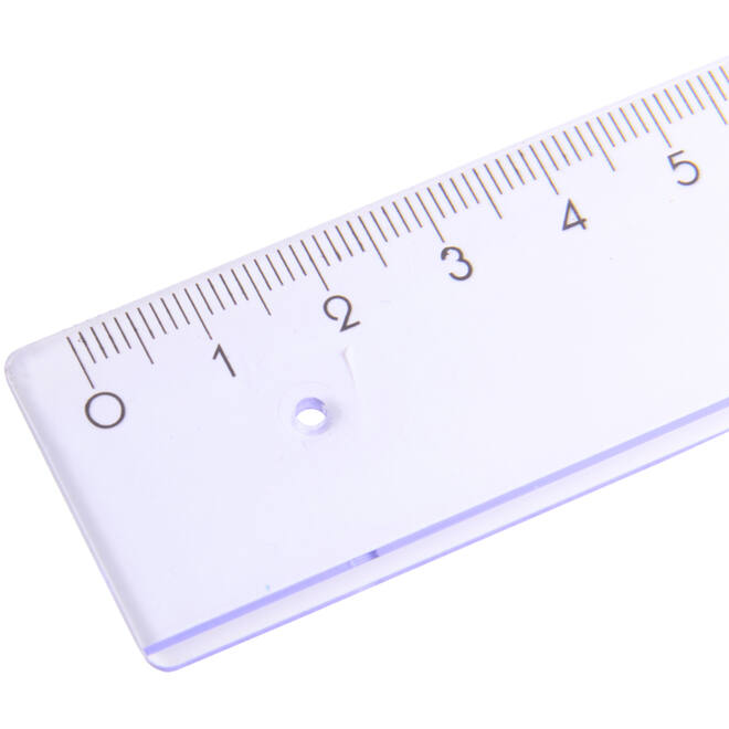 Liniaal plastic 20 cm, 20 stuks