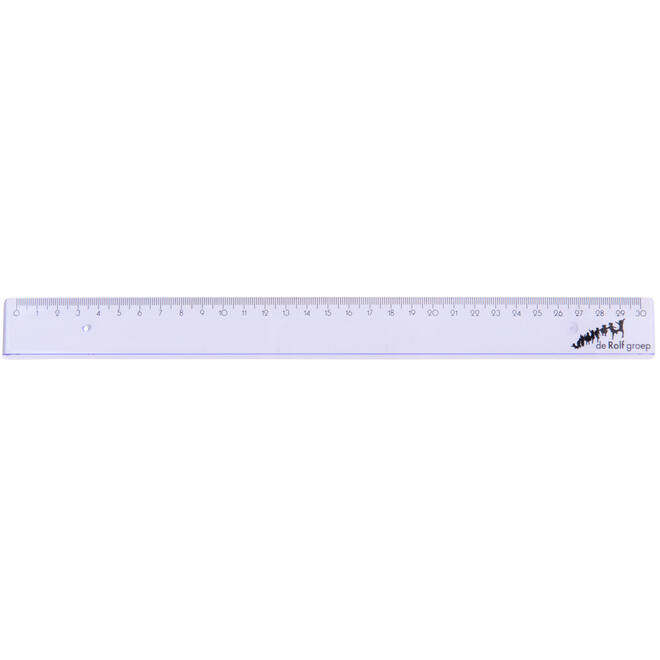 Liniaal plastic 30 cm, 20 stuks