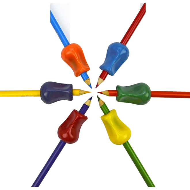 Schrijfhulp The pencil grip assorti, 10 stuks