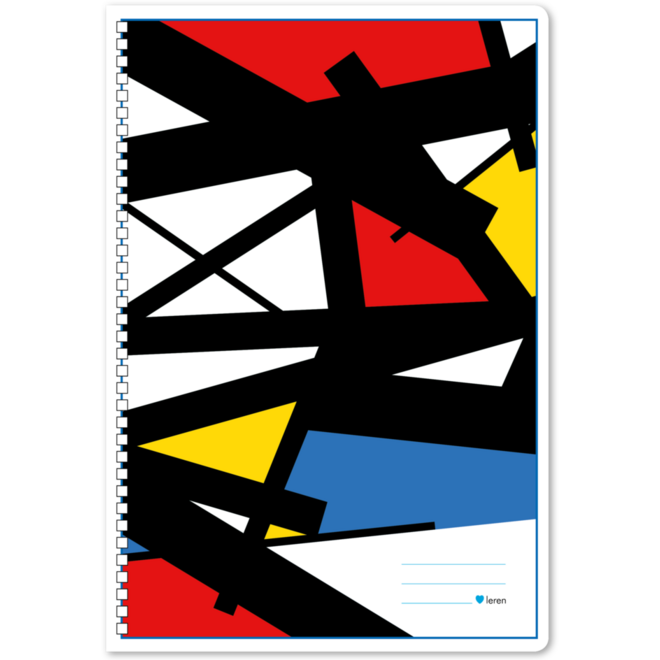 Plakboek  blanco, mondriaan, 22 × 32 cm