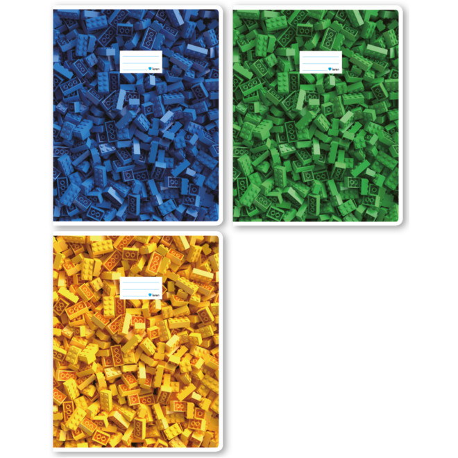 Tekenschriften blanco, blokjes, 24 x 31 cm, 120 gr