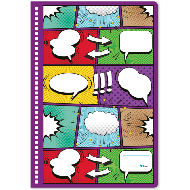 Plakboek  blanco, comic, 22 × 32 cm