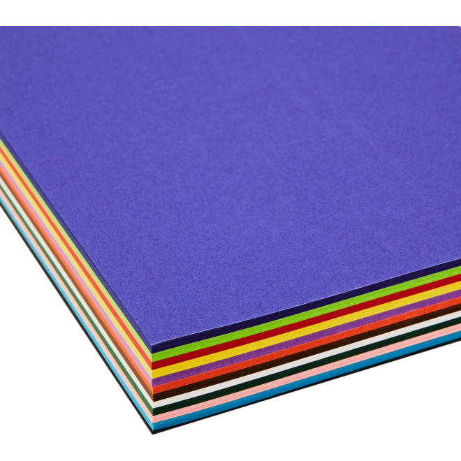 Wasco papier 25 x 32 cm ass. 240 vel in 12 kleuren, 120 grs.