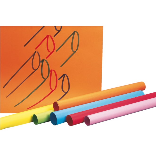 Tekenpapier 45 x 64 cm 10 kleuren 100 vel, 80 grs.