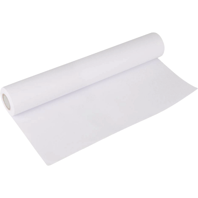 Tekenpapier op rol blanco  50 cm x 25 meter, 80 gram.