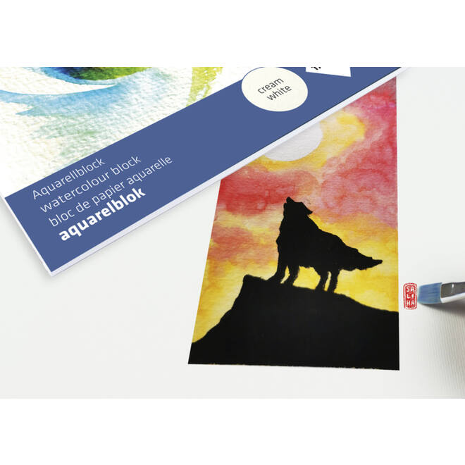 Aquarelpapier A3 roomwit 300 gram, 16 vel