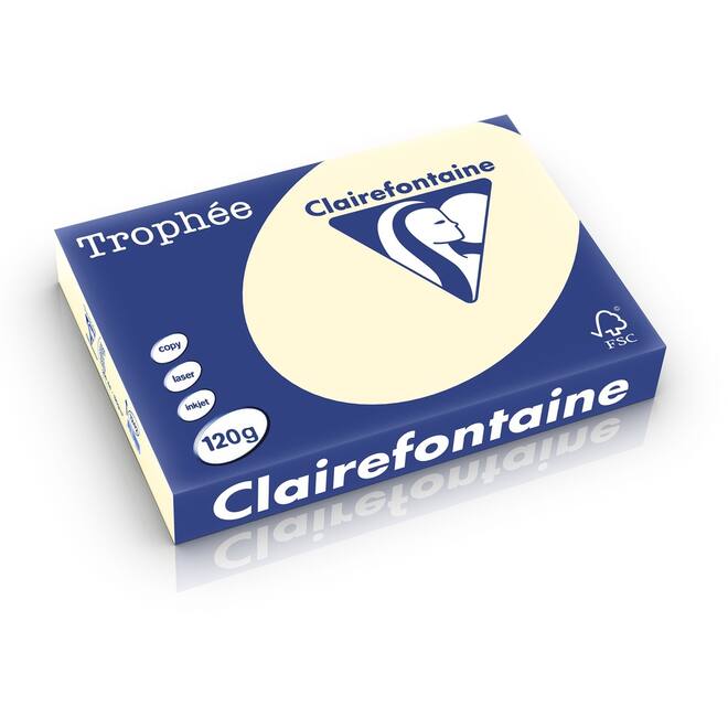 Omslagkarton karton A4 creme 250 vel, 120 grs.