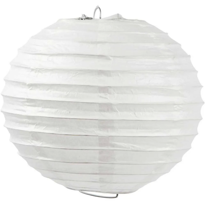 Rijstpapier lamp 20 cm, wit