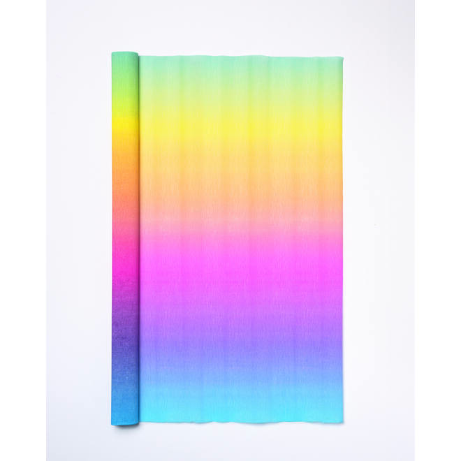 Crêpepapier regenboogkleuren 50 x 250 cm (10 stuks)