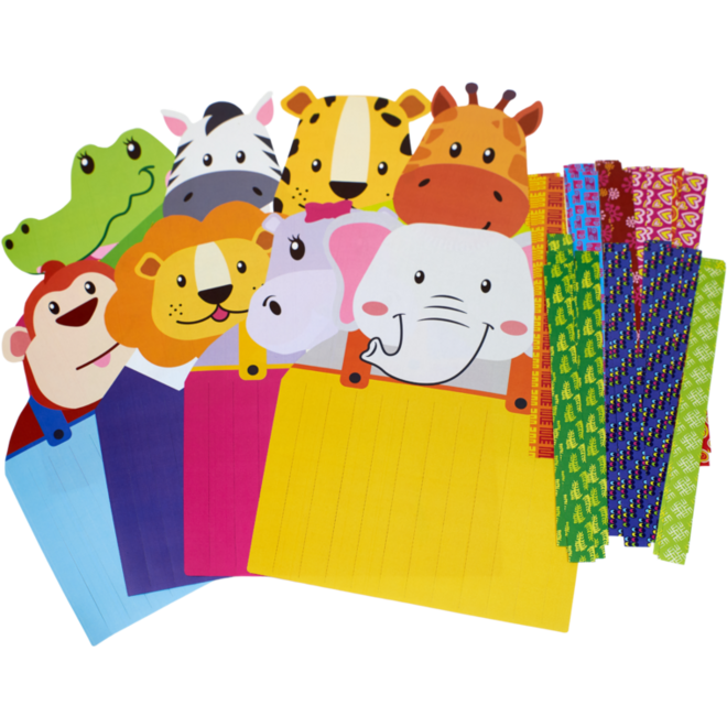 Weefmat Afrikaanse dieren, 24 stuks