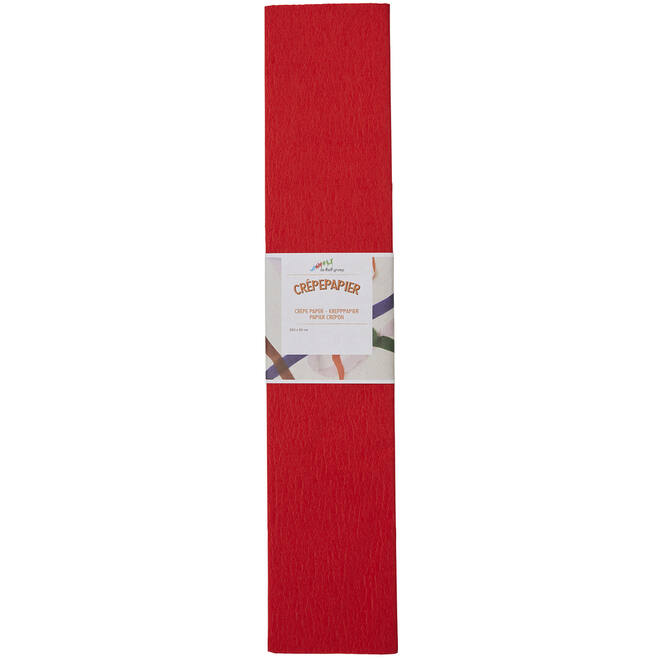 Crêpepapier rood 250 x 50 cm