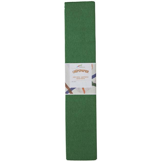 Crêpepapier donkergroen 250 x 50 cm