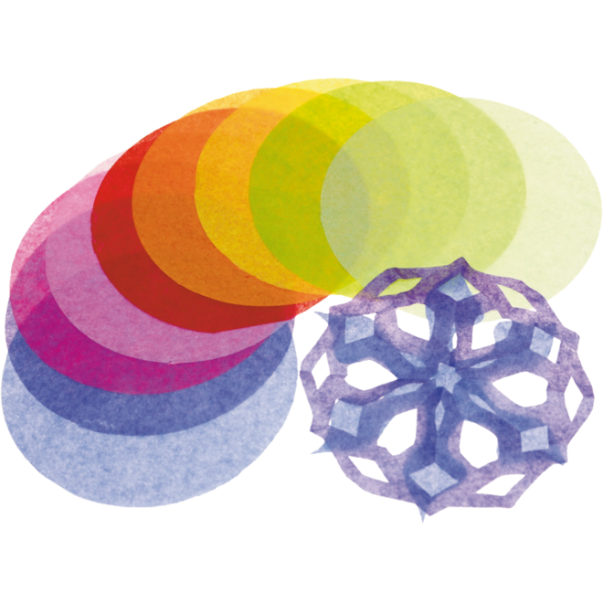 Tissuepapier rond 10 cm, 480 stuks
