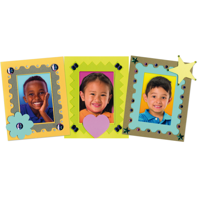 Fotolijst karton kaders 23 x 17,5 cm, 24 stuks