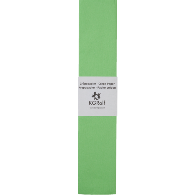 Crêpepapier lichtgroen, 250 x 50 cm