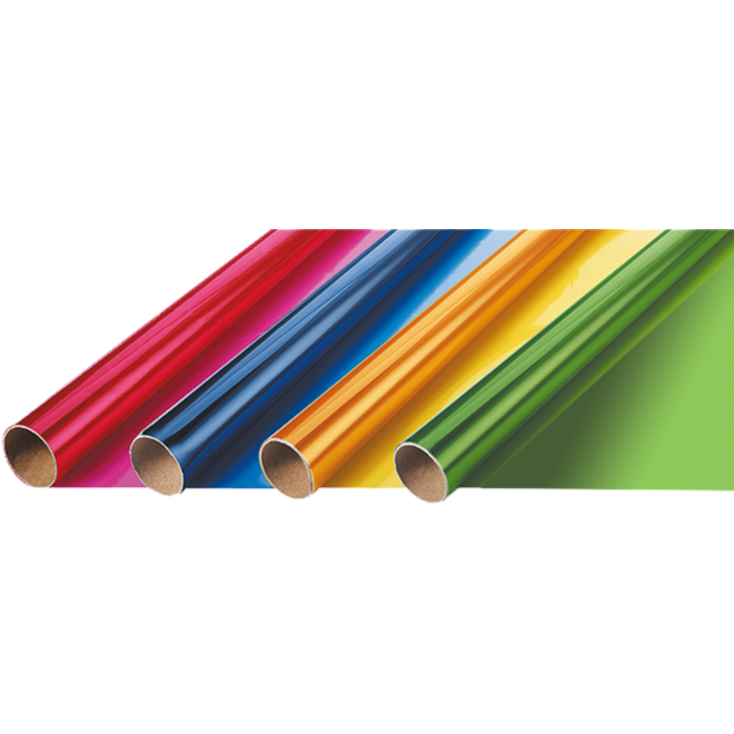 Cellofaan 70 cm x 2 meter assorti, 4 stuks