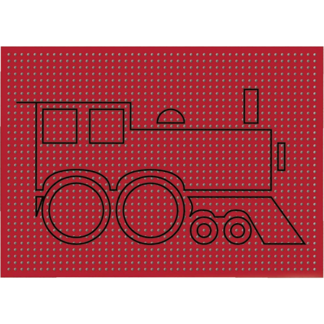 Borduurkarton 17,5 x 24,5 cm 10 kleuren, 40 vel bedrukt