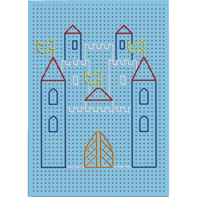 Borduurkarton 17,5 x 24,5 cm 10 kleuren, 40 vel bedrukt