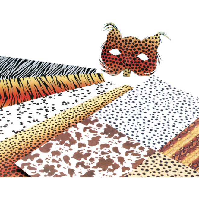 Safarikarton, ass. 10 vel 50 x 70 cm, 300 grs.