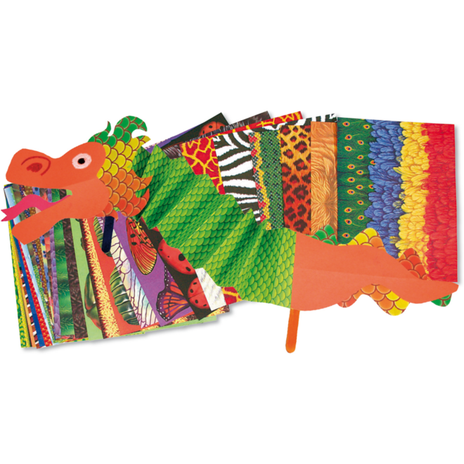 Designpapier dierenhuiden 22 x 28 cm, 96 vel