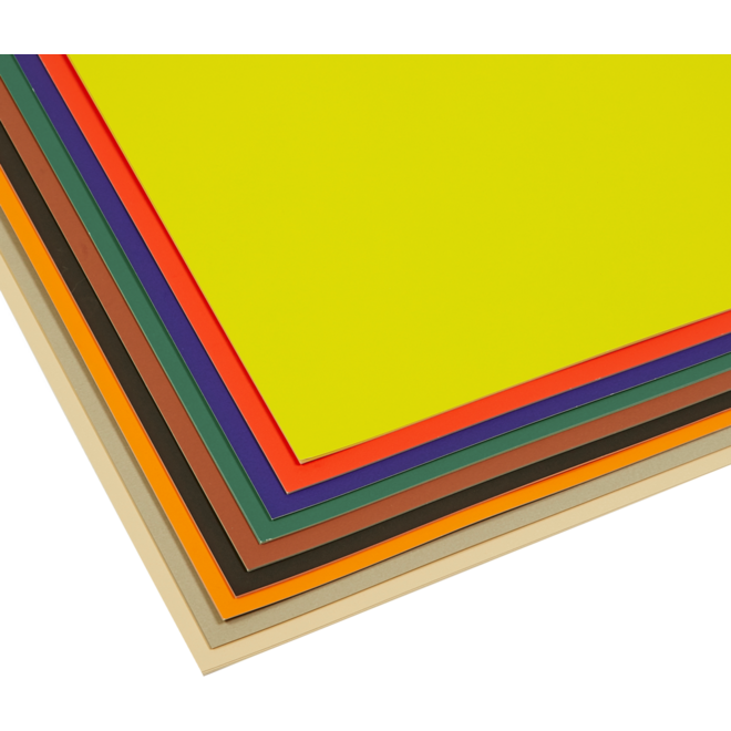 Etalagekarton 48 x 68 cm 30 vel 10 kleuren ass.