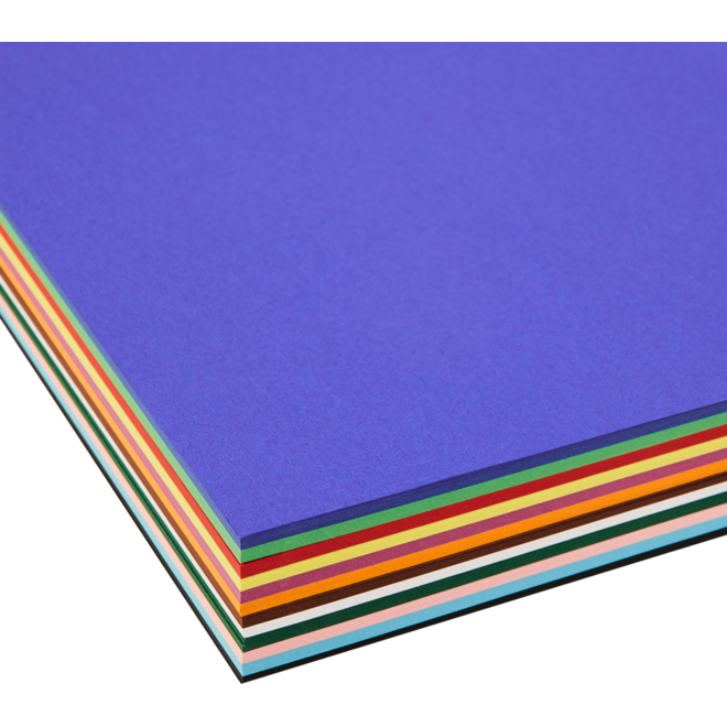 Dun Engels karton A4, 240 vel ass. 12 kleuren, 140 grs.