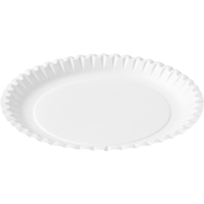 Bord wit karton 29 cm, 50 stuks