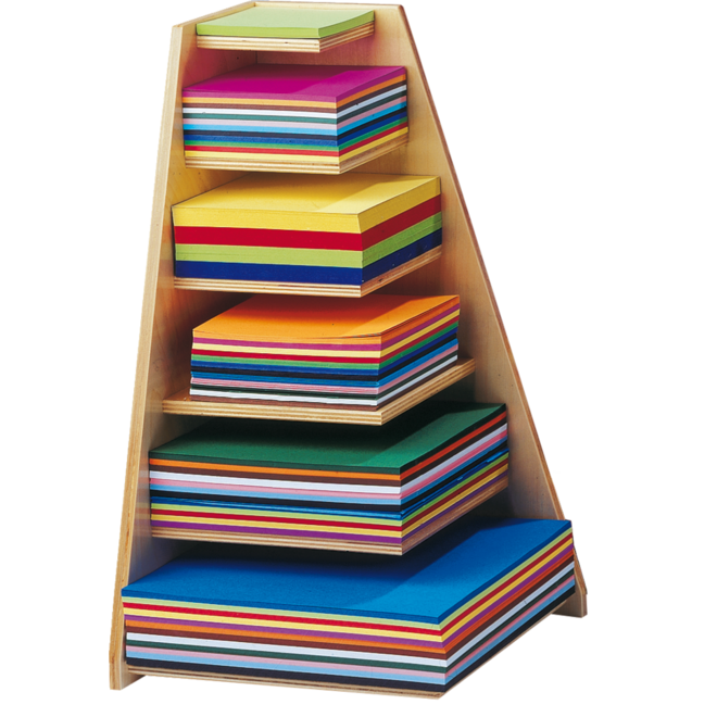 Vouwbladenstandaard maximaal 20 x 20 cm, hoogte 37 cm